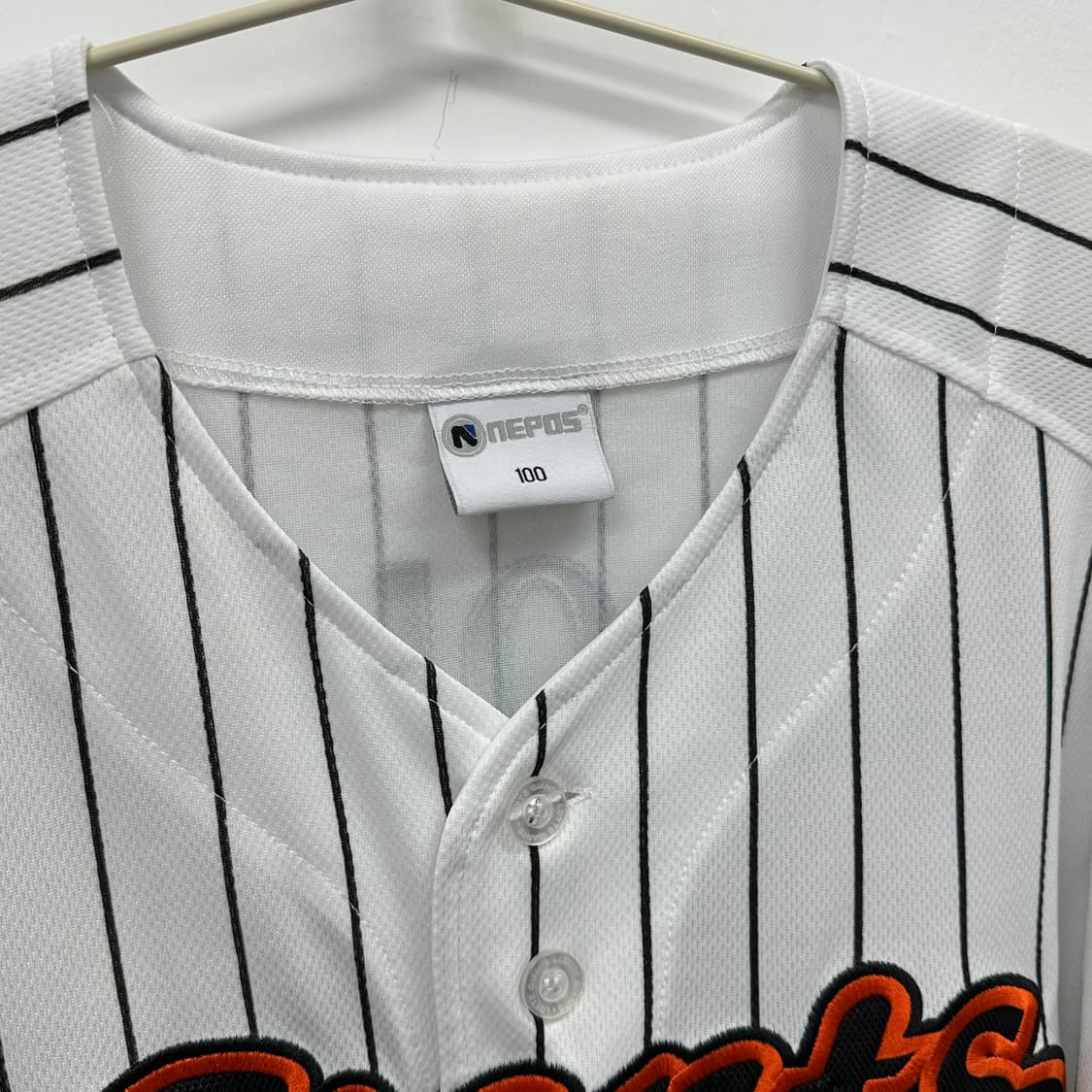 네포스 롯데자이언츠 스트라이프 손아섭 자수마킹 유니폼 100 상품이미지5