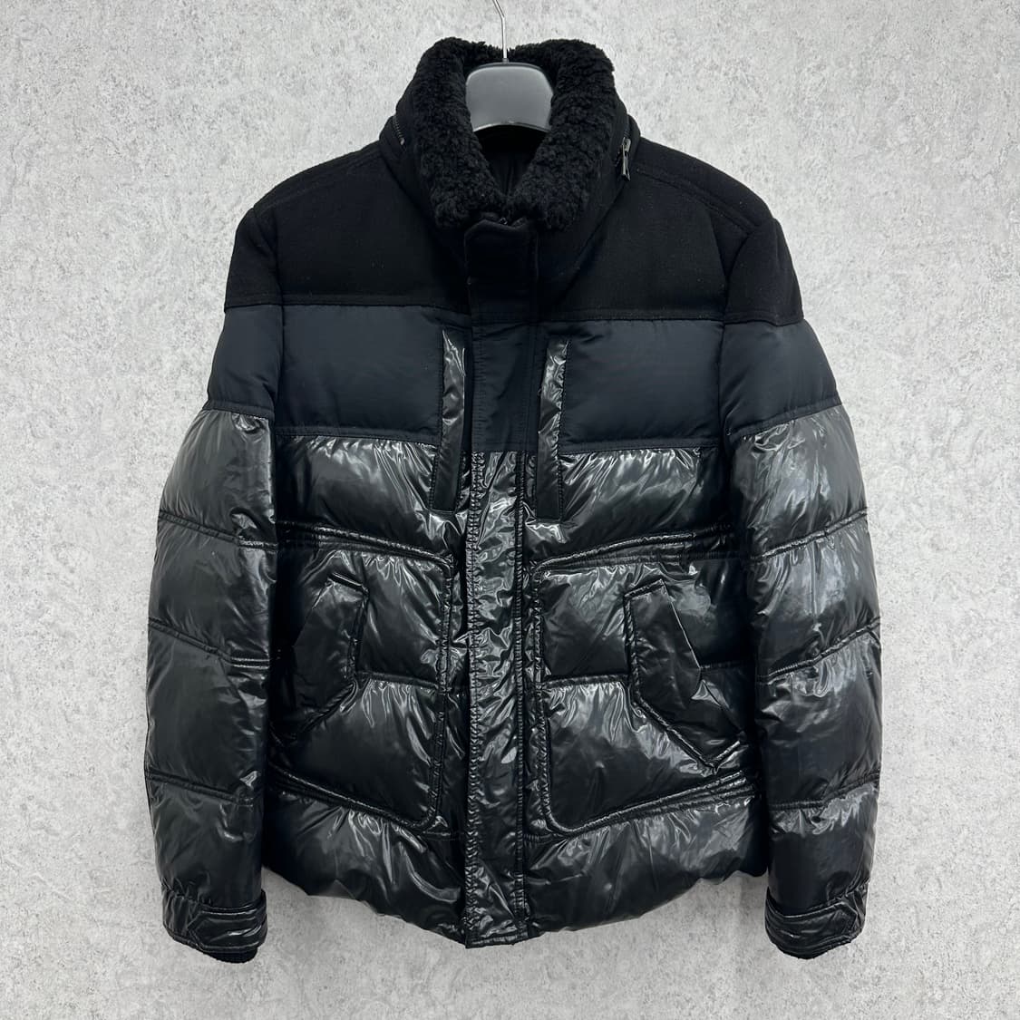 105 한섬 시스템 남자 울 캐시미어 구스다운 패딩 상품이미지1