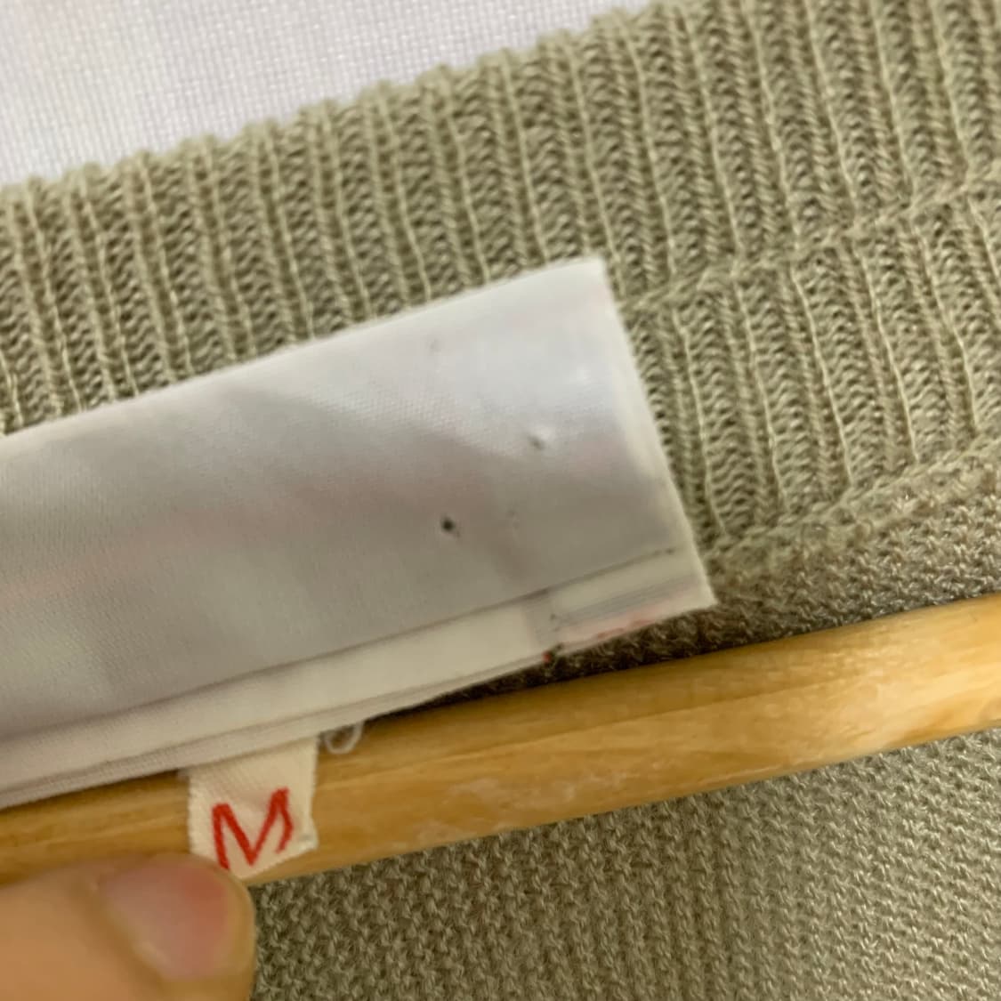 라코스테 루즈핏 브이넥 버튼 가디건 카키 베이지 남성 M 상품이미지6