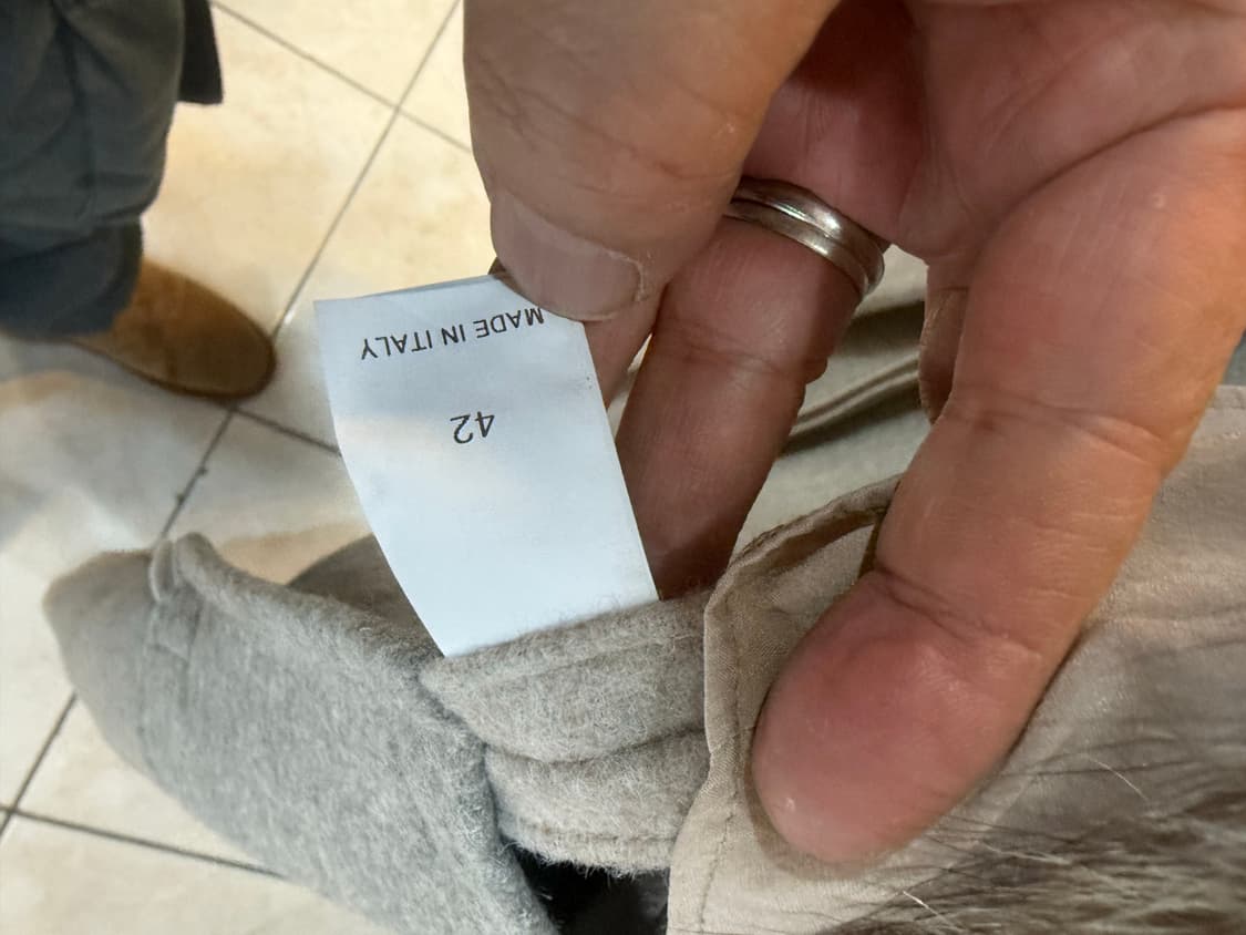 42/66 정품 부르넬로 쿠치넬리 알파카 롱코트 팝니다 상품이미지3