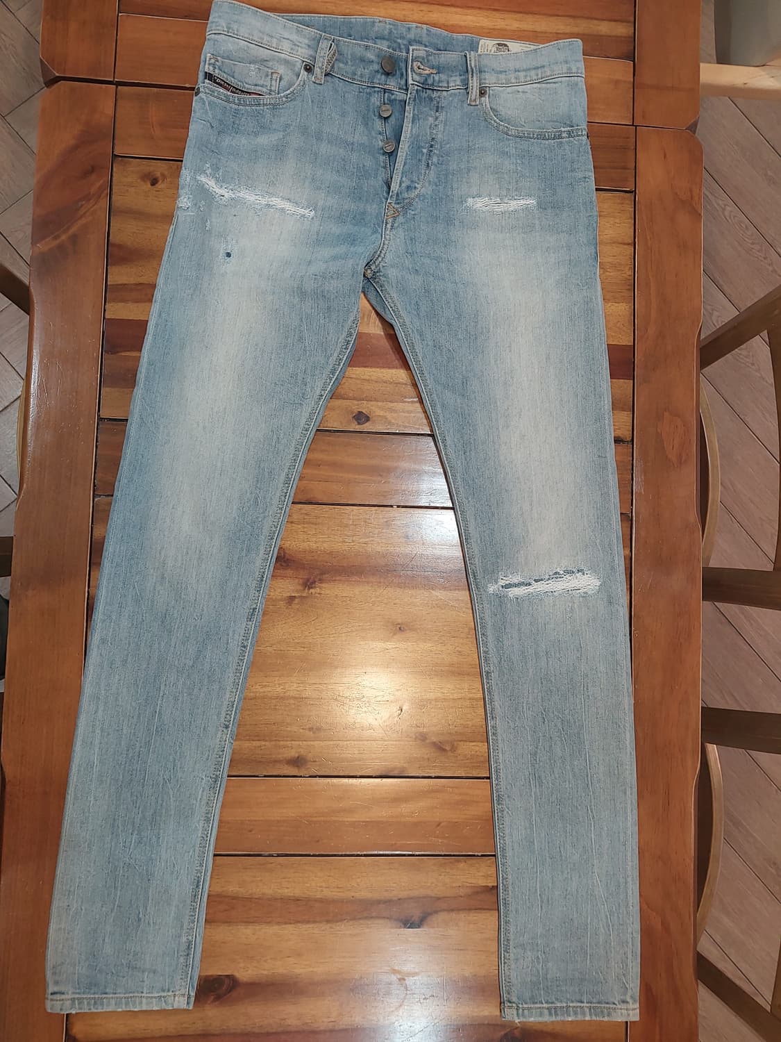 디젤 연청 워싱 데님 슬림핏 30인치 상품이미지1