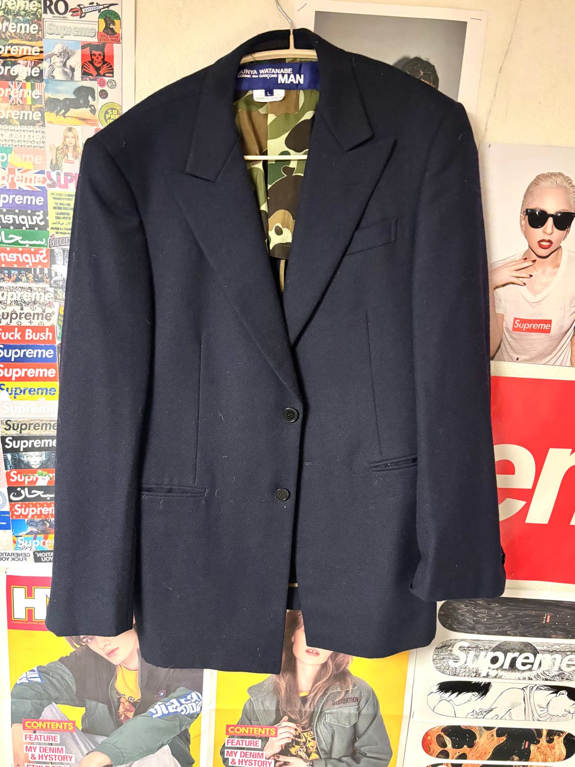 준야 와타나베 / 꼼데가르송 울 블레이져 상품이미지1