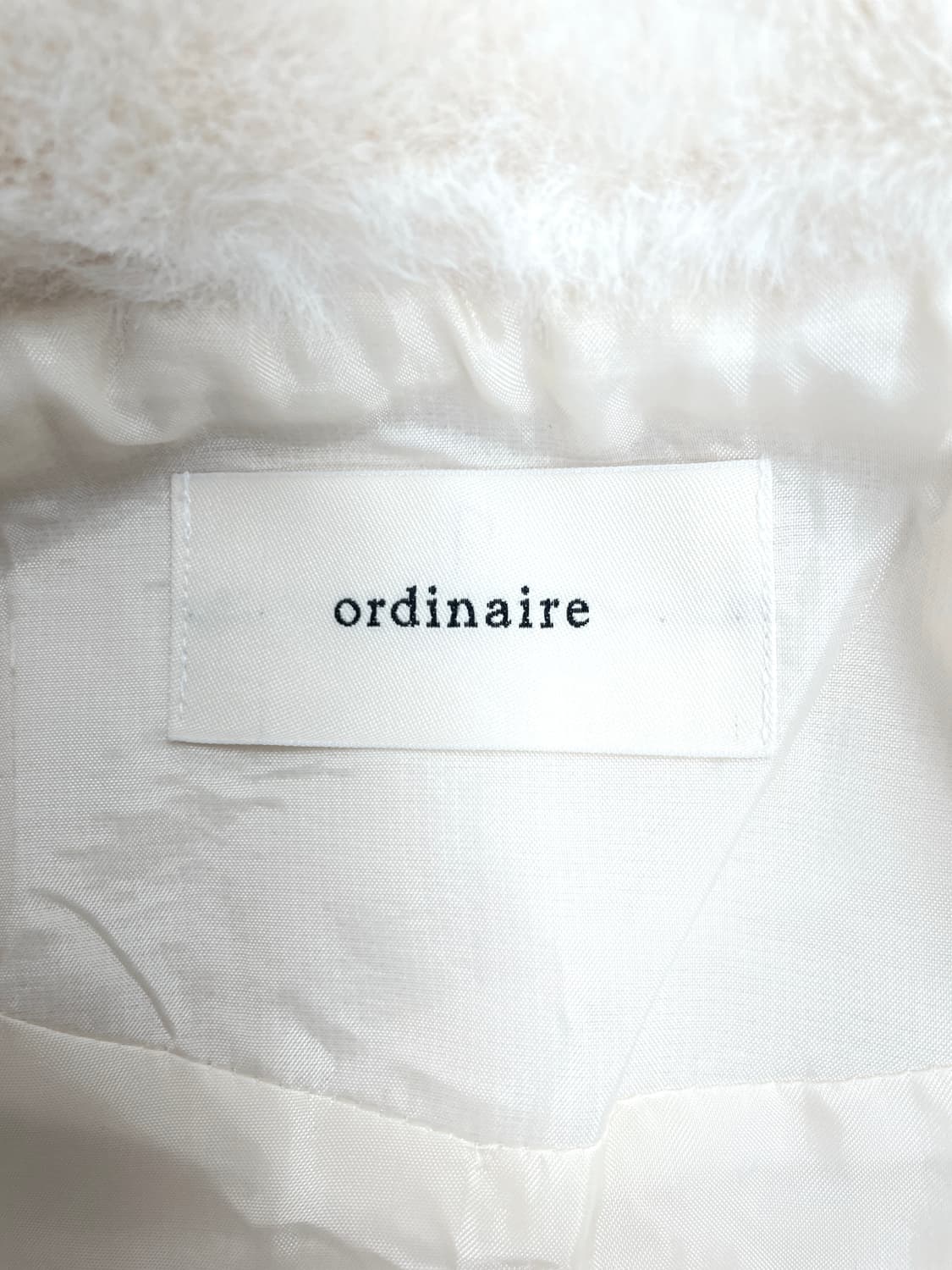 오디네르(ordinaire) 라운드 카라 에코 퍼 자켓 상품이미지7