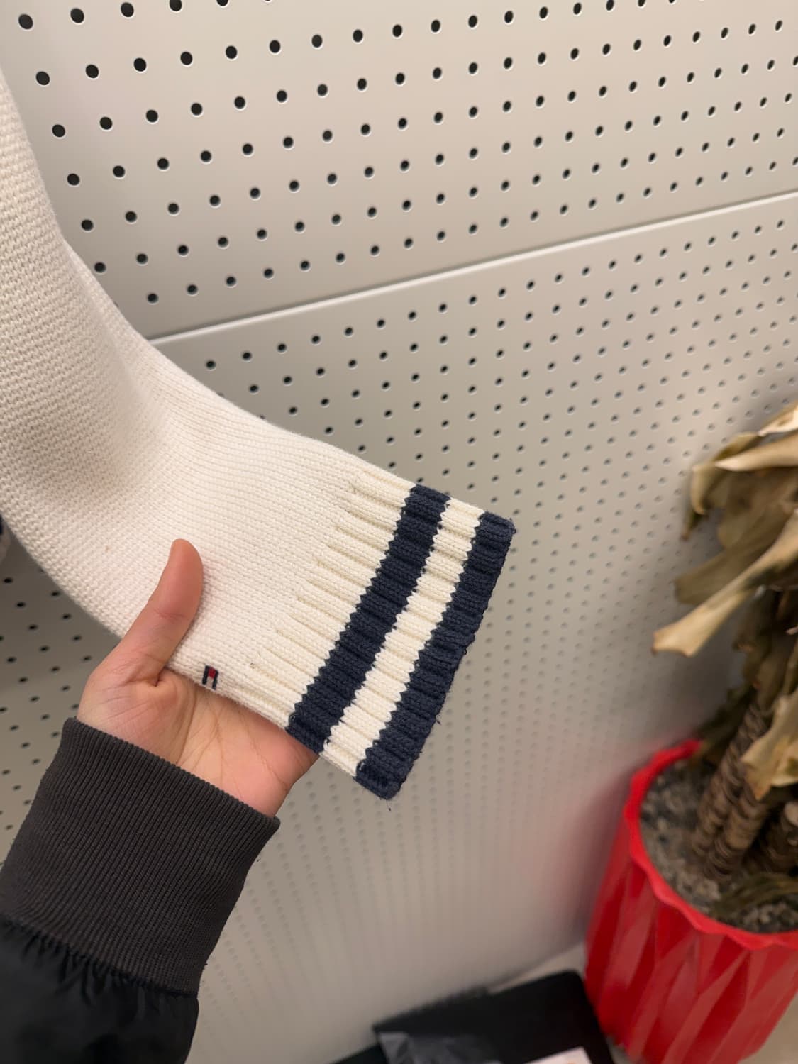 타미 힐피거 와펜 바시티 니트 집업 자켓 U480 상품이미지4