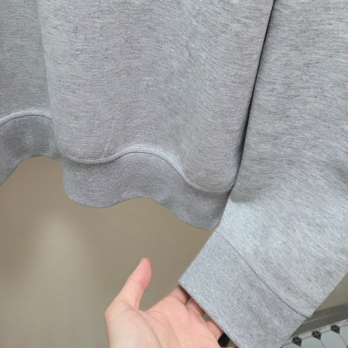 랄프로렌 / 더블 니트 스웨트셔츠 앤도버 헤더 그레이 / L 상품이미지5