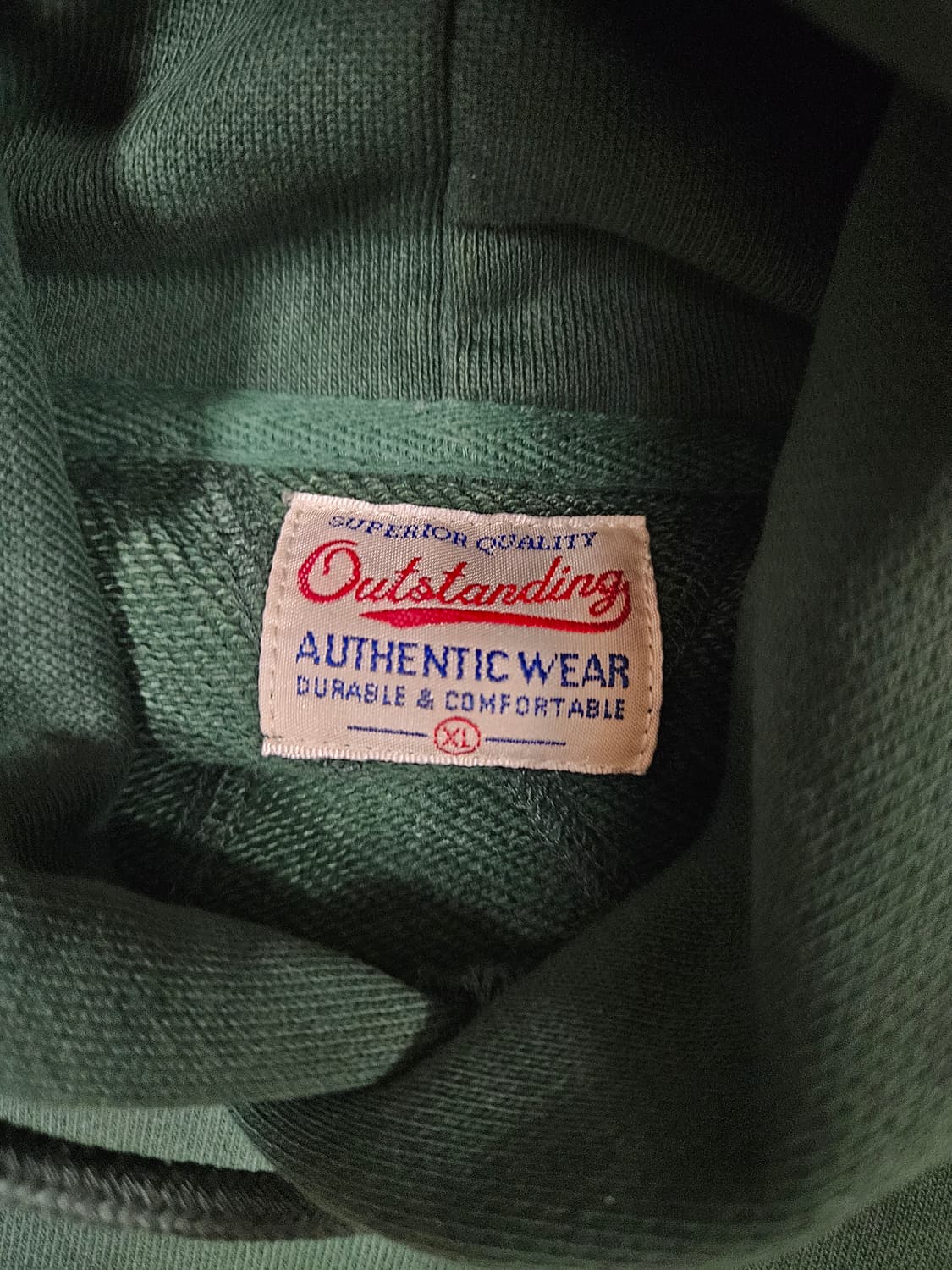 아웃스탠딩 스웻후드 차콜 새제품 상품이미지2