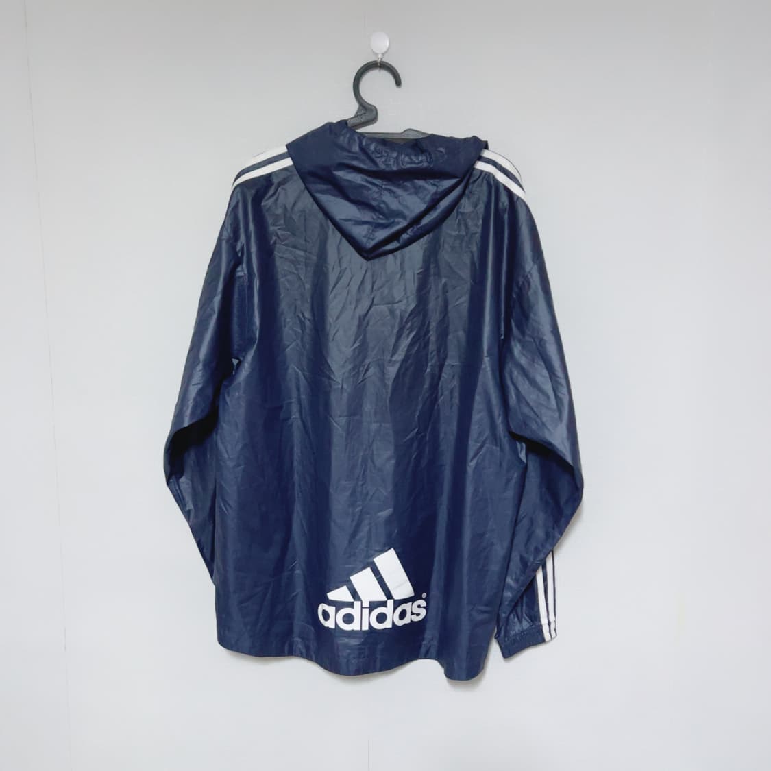 아디다스 올드스쿨 네이비 빅사이즈 후드 아노락 상품이미지7