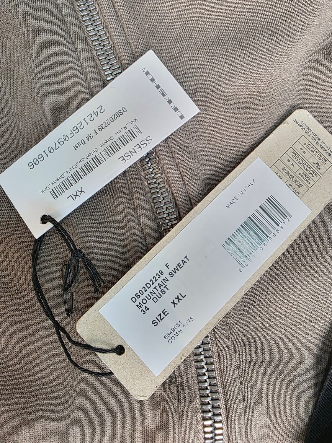 (새상품)릭오웬스 마운틴 사선 집업 상품이미지6