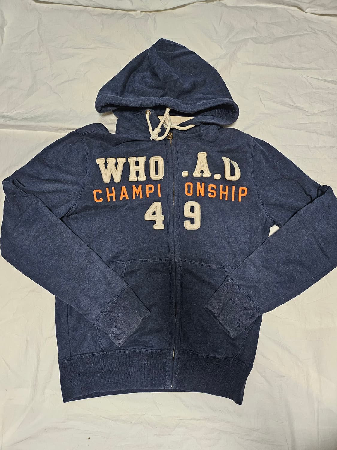 후아유 y2k 핀터깔 후드 집업 M 상품이미지1