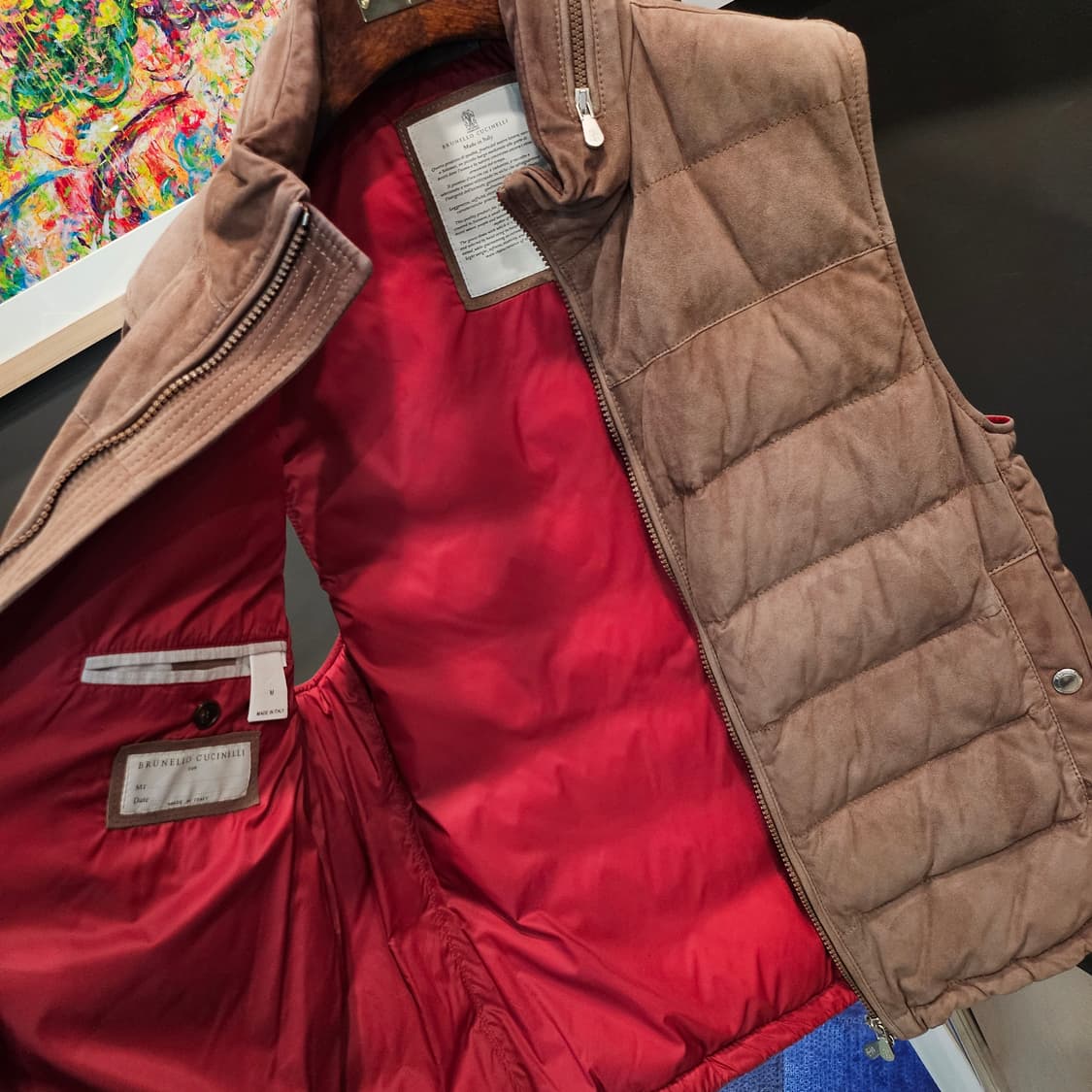 브루넬로 쿠치넬리 스웨이드 신상 조끼/베스트 상품이미지7