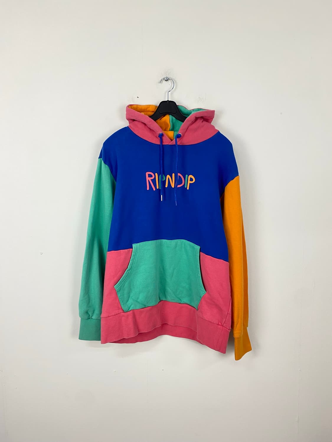 RIPNDIP 립앤딥 멀티 컬러 블락 후드티 M <577> 상품이미지1