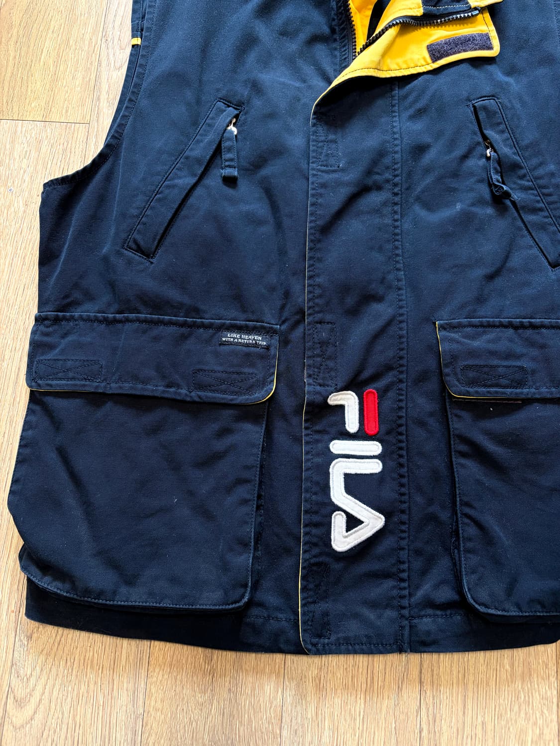 휠라 90년도 헌팅조끼 자켓 95-100 상품이미지3