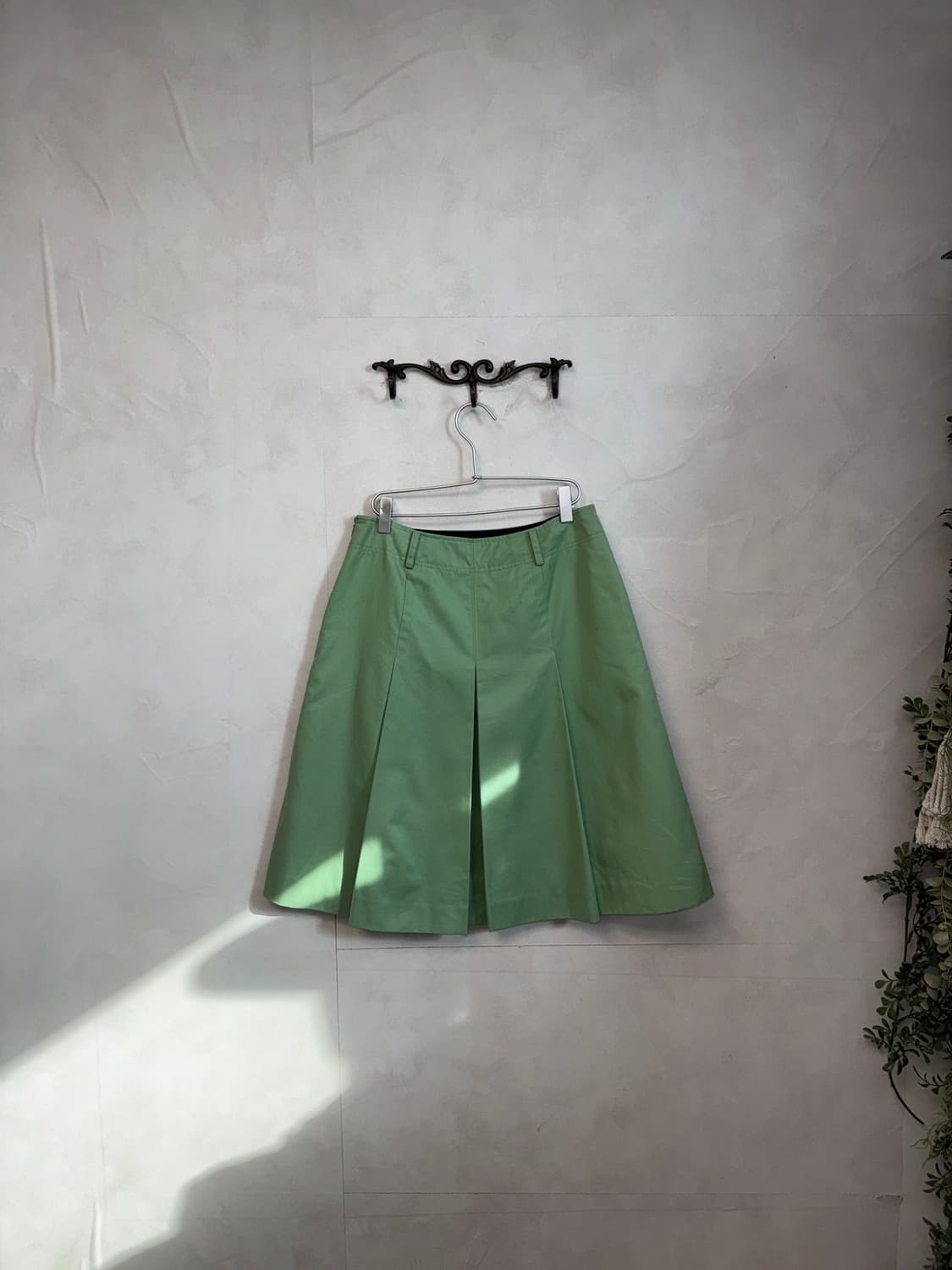 Bean Pole melon pleats midi skirt 상품이미지4