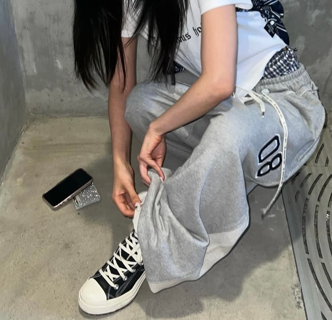 더미스테리어스호텔 컷오프 스웻팬츠 상품이미지2