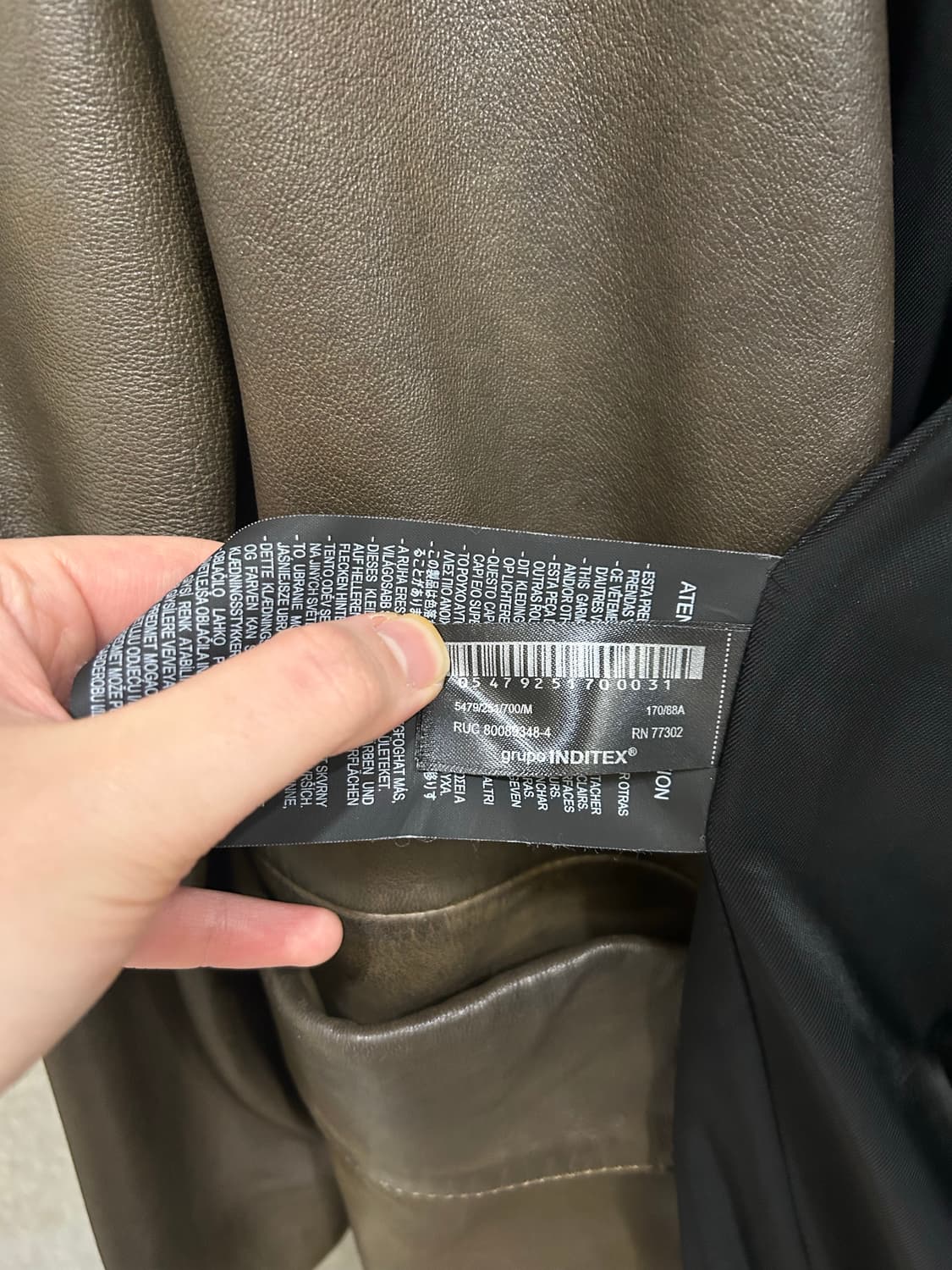 자라 리얼 램스킨 양가죽 롱코트 정가 50 상품이미지4