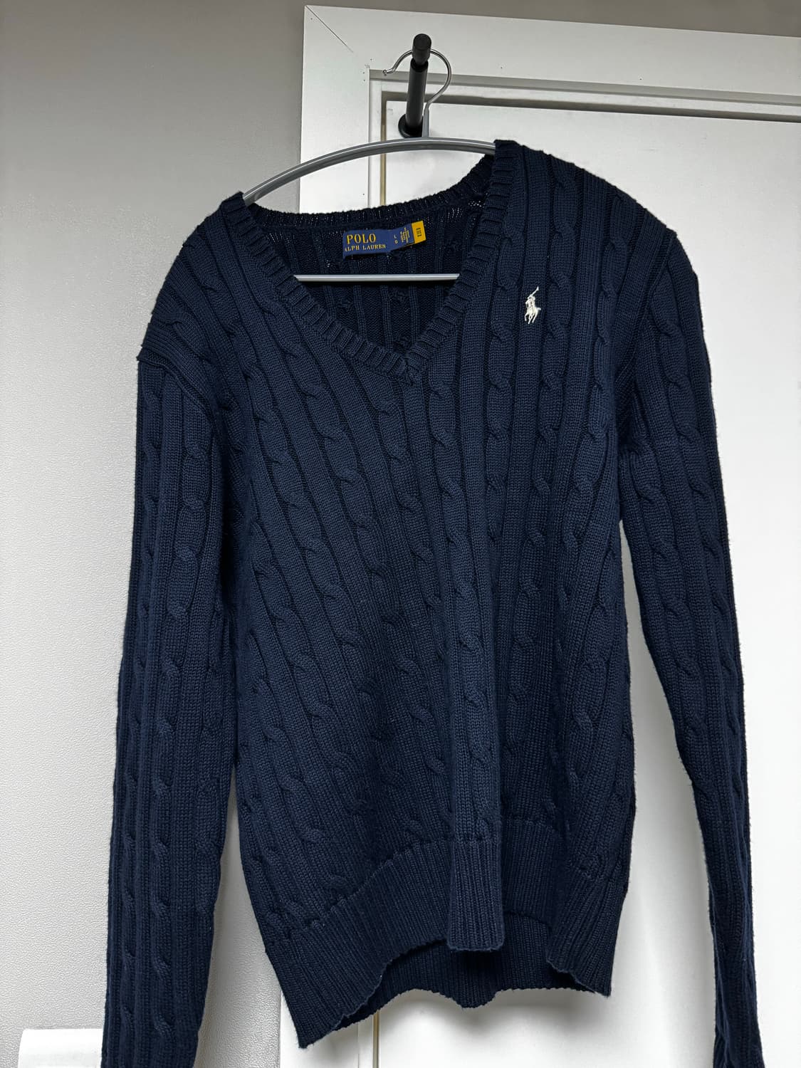 폴로 꽈배기니트 네이비 (여성용 L) 상품이미지2