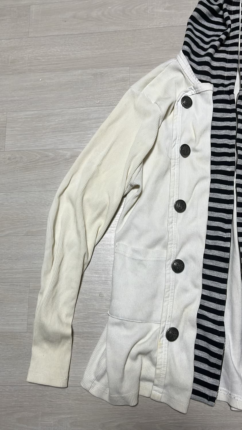 레이어드스트라이프집업 빈티지 상품이미지2