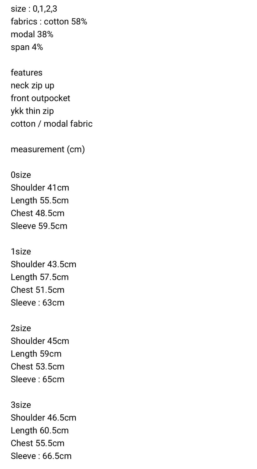 Neck zip black ( 1size ) 상품이미지2