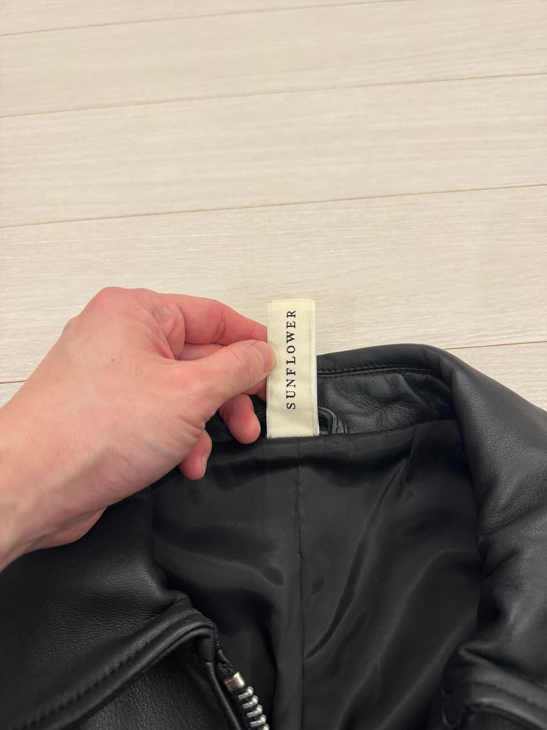 선플라워 숏레더 쇼트레더 자켓 50 상품이미지3