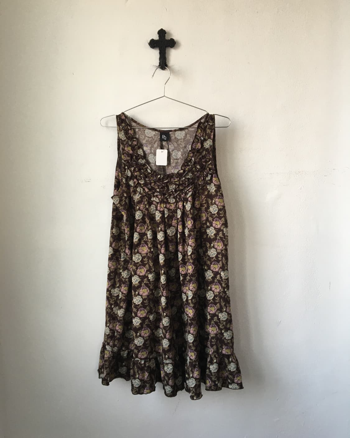 Flower pattern sleeveless onepiece 상품이미지2