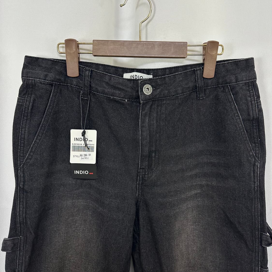   INDIO 남자 면100% 흑청 데님바지 팬츠 32 (L) 상품이미지2