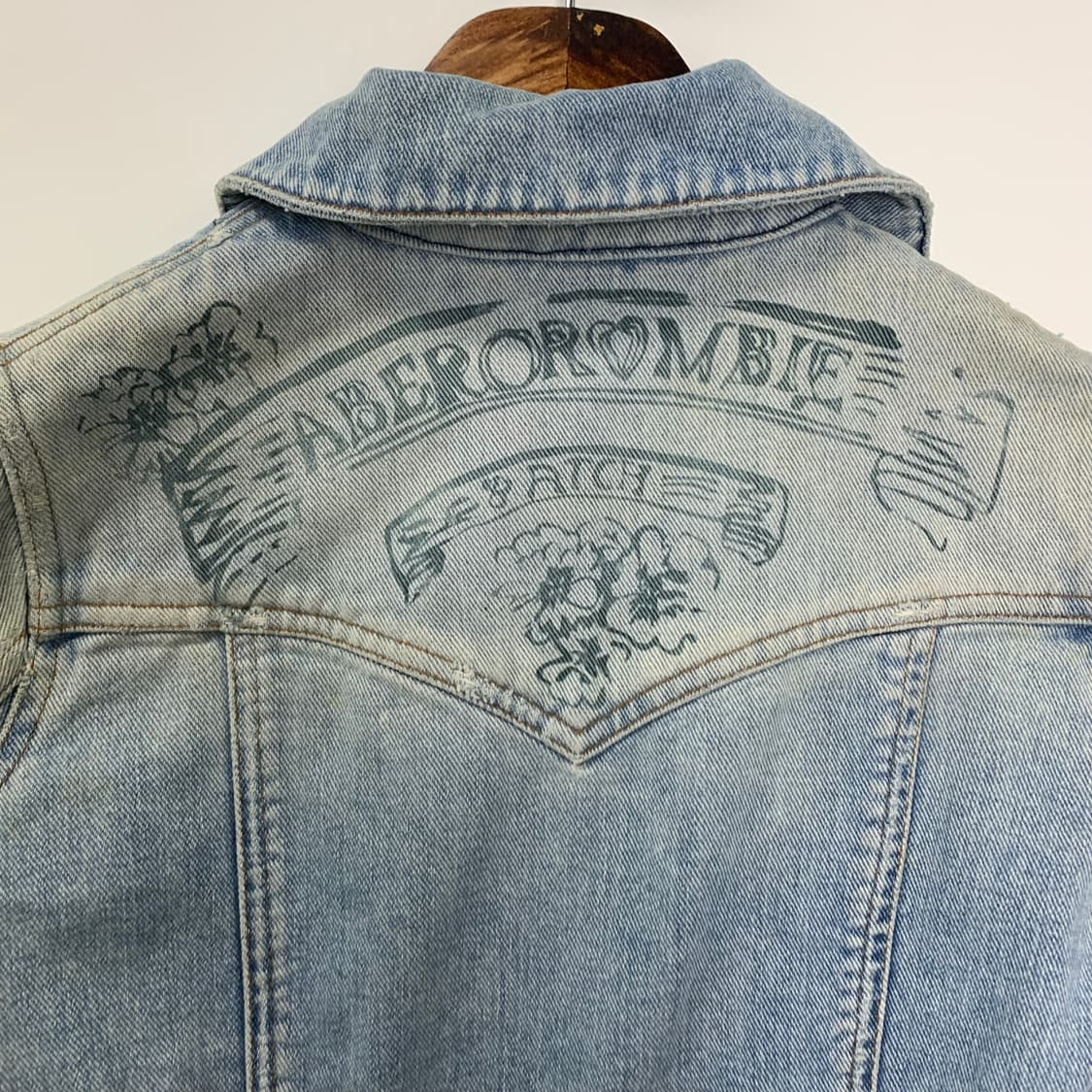 아베크롬비 y2k 와투케 워싱 데님 자켓 상품이미지5
