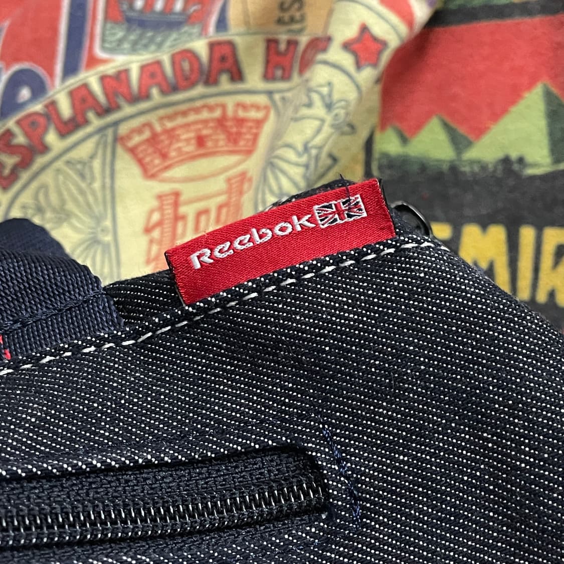 90s 리복 빅로고 데님 망치백 더플백  토트백 올드스쿨 가방 상품이미지6