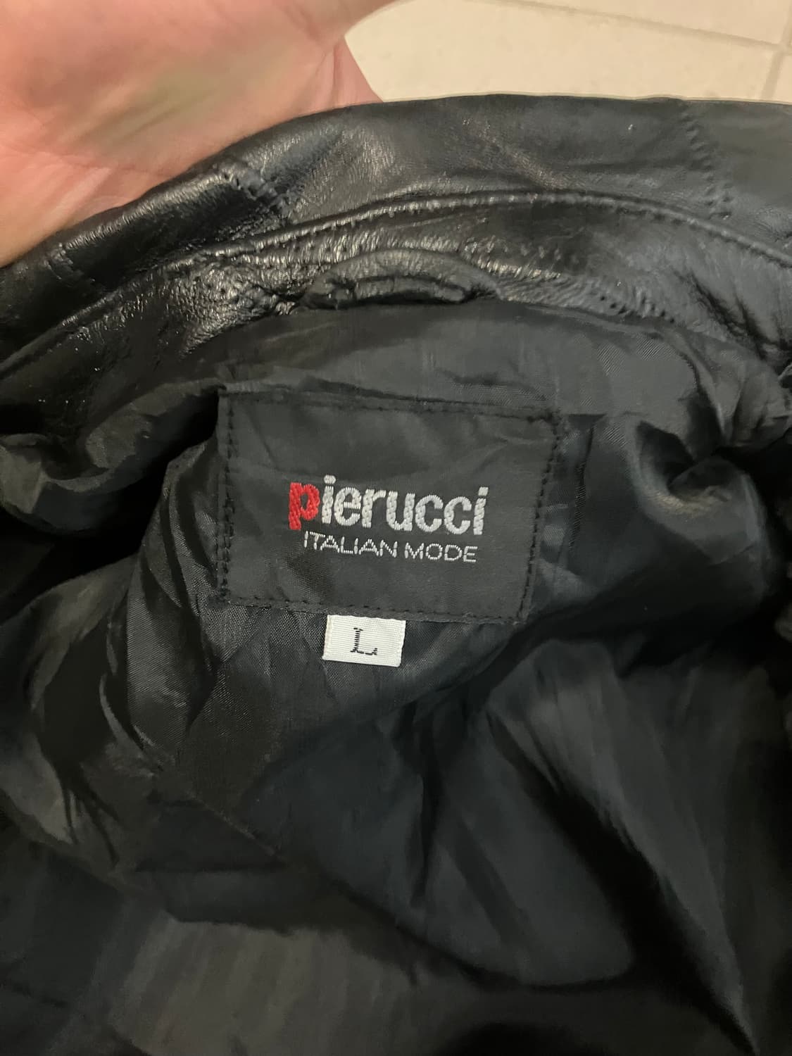  pierucci 봄버 가죽 자켓 상품이미지5