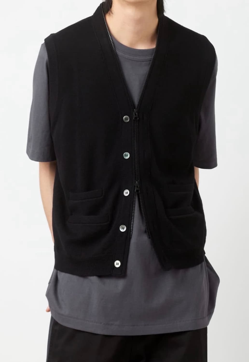 해칭룸 풀 집 니트베스트 3 상품이미지2