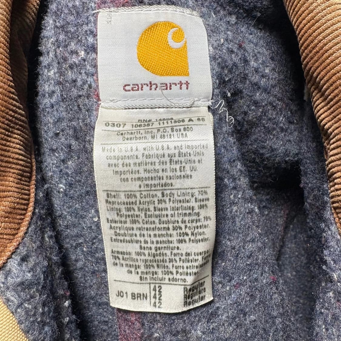 칼하트 J01 빈티지 디트로이트 자켓 브라운 상품이미지6