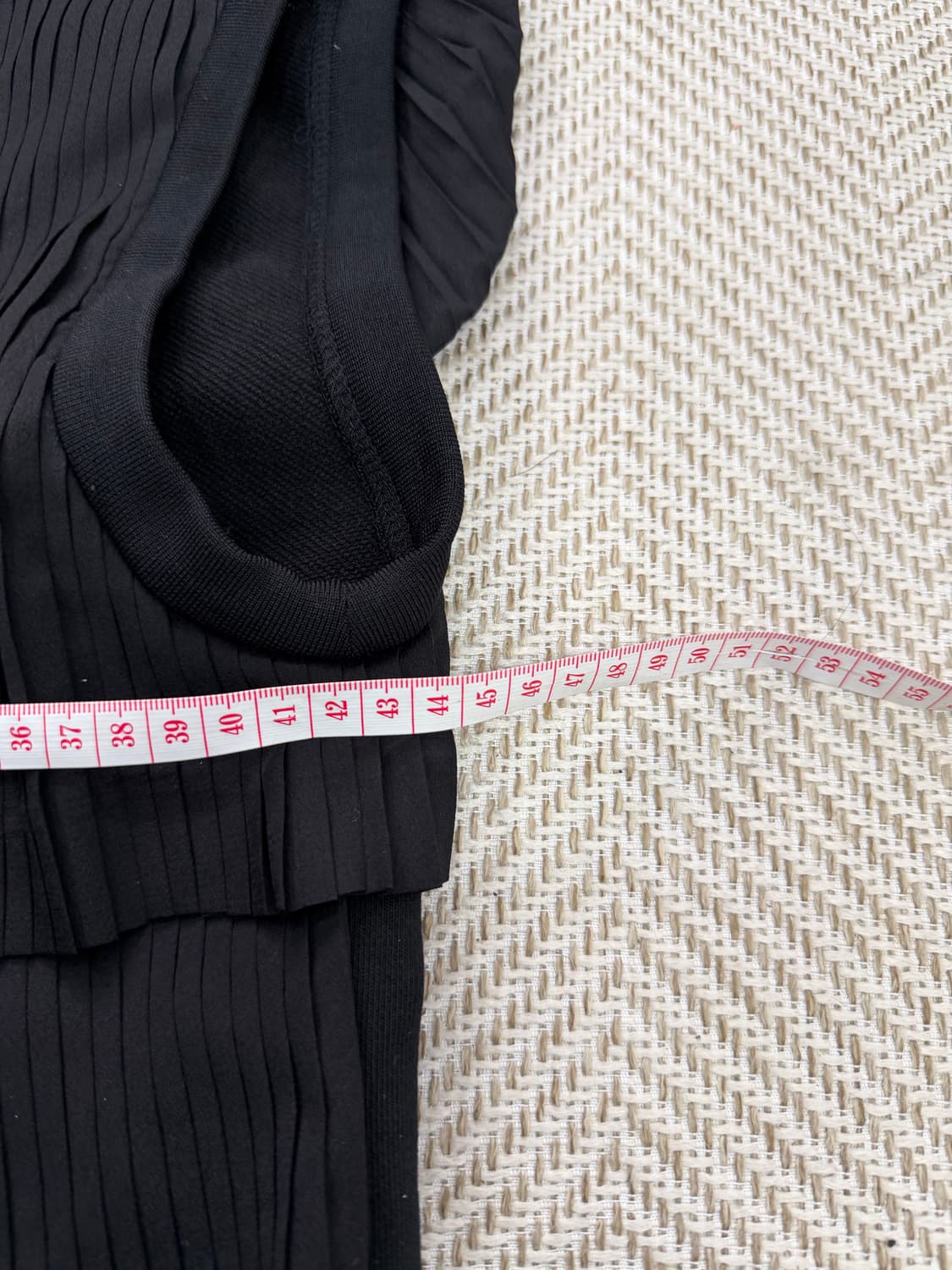 정품) 럭키슈에뜨 플리츠 레이어드 민소매 블라우스 티셔츠 36 상품이미지9