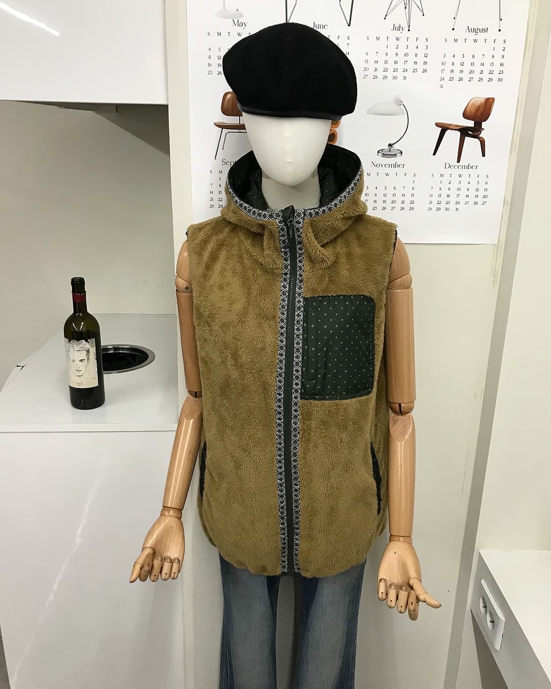 리버시블 후드 플리스 베스트 상품이미지7