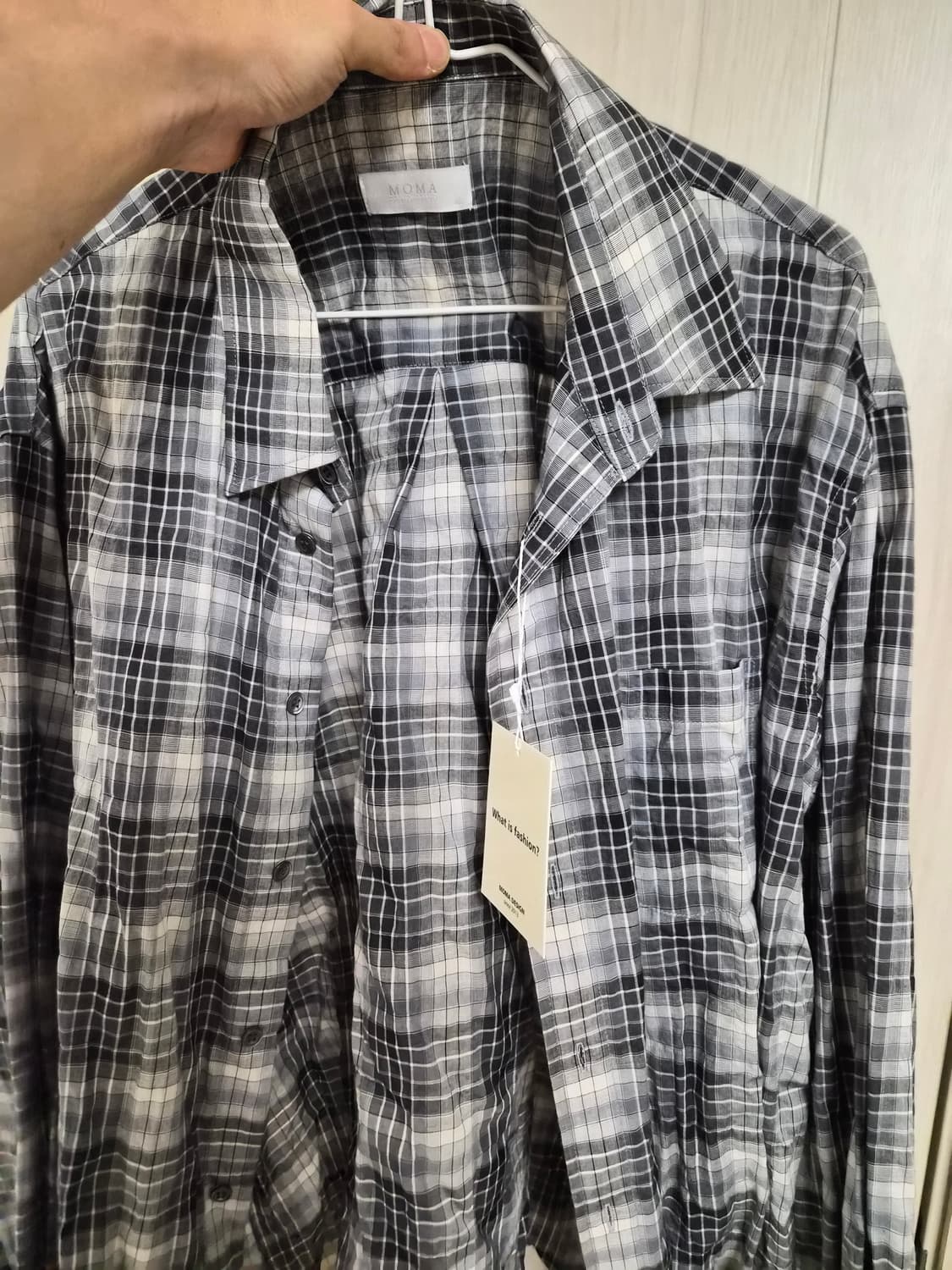 모마디자인 크링클 오가닉 코튼 셔츠 46 상품이미지4