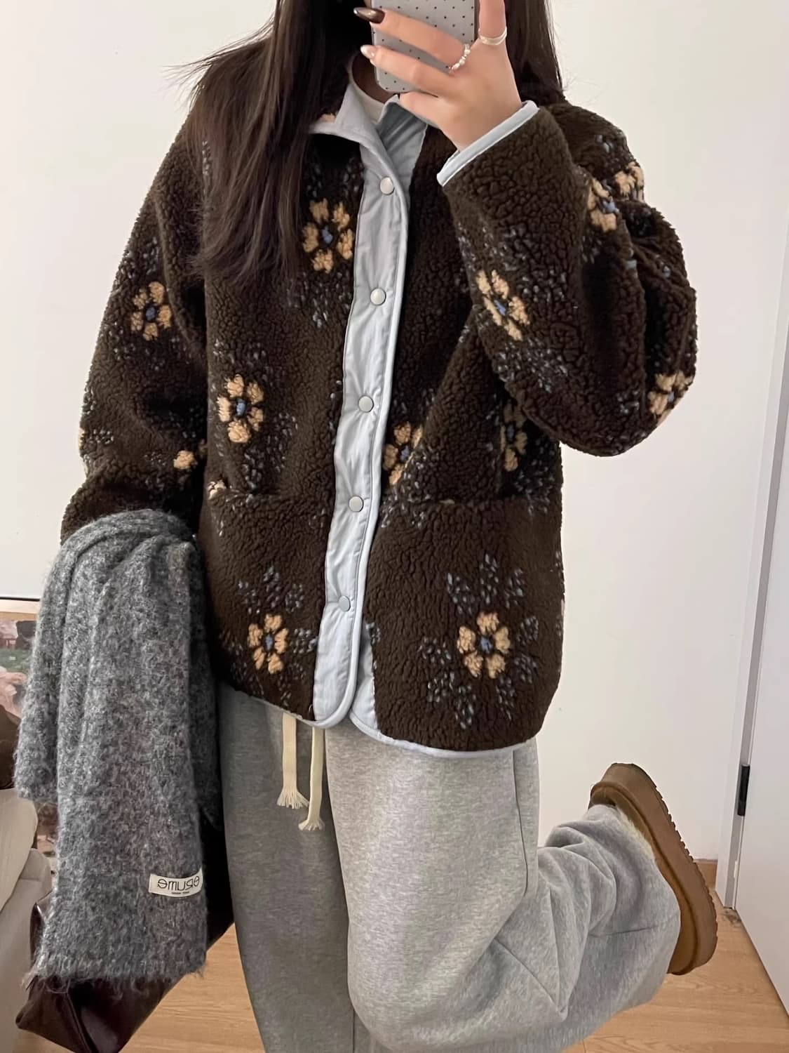 [새상품] 온스 onuce 플라워 플리스 상품이미지2