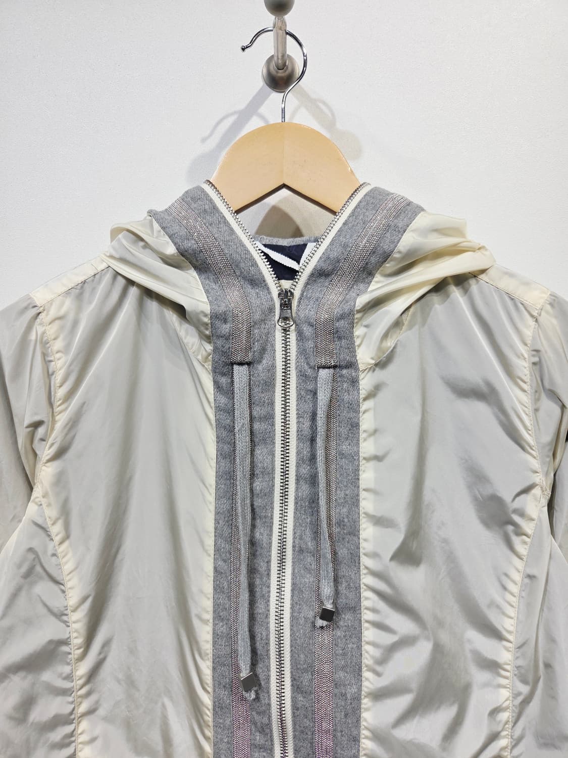 505 CM collezioni (씨엠콜렉션) 울 배색 후드 집업 점퍼 상품이미지3