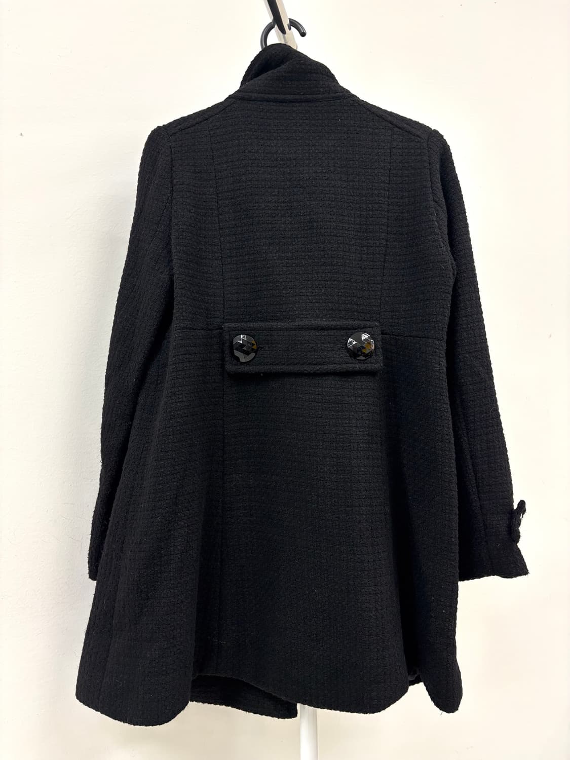 빈티지 블랙 더블 코트 상품이미지6
