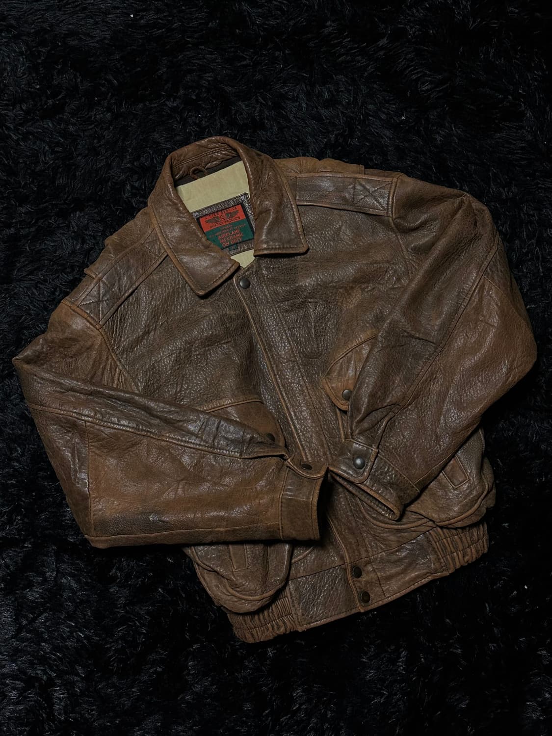 Brown sheepskin jacket 상품이미지1