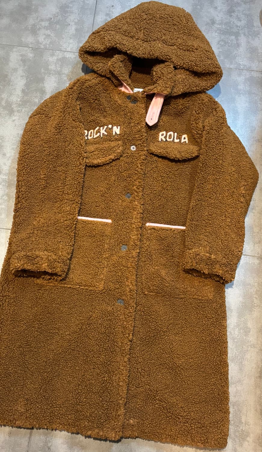 로라로라rolarola 뽀글이 부클 후드 롱 코트 상품이미지7