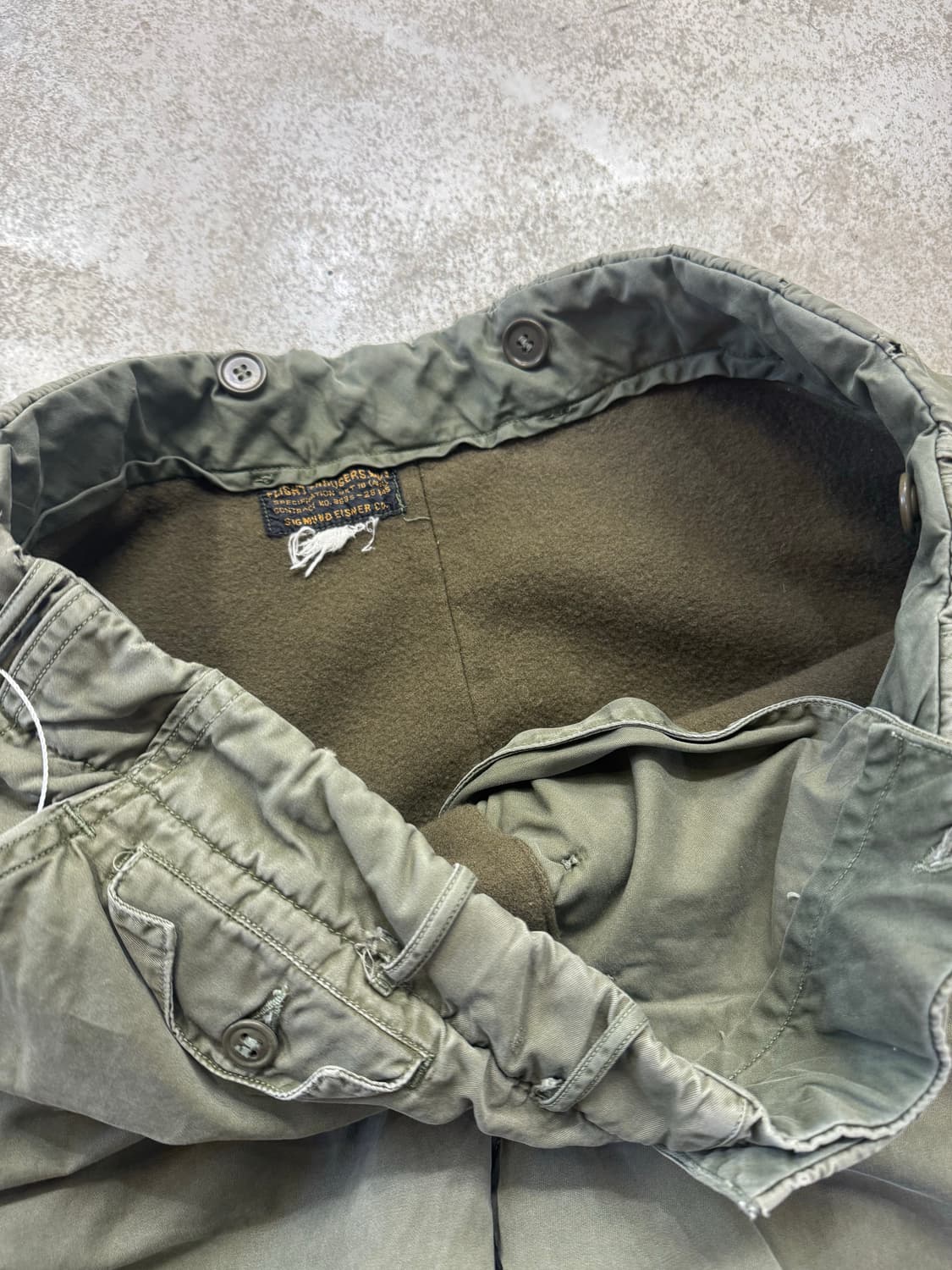 50s~60s WL-1 미 해군 항공대 플라이트 방한 덱팬츠 상품이미지3