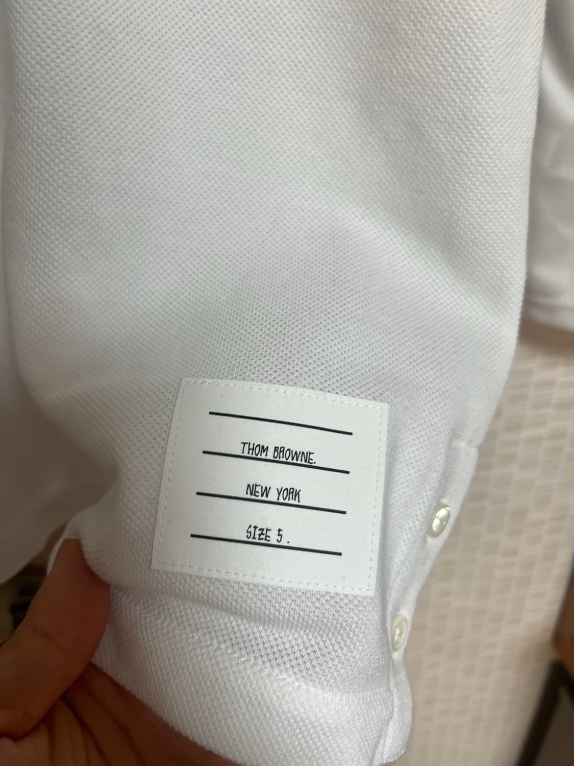 톰브라운 폴로 티셔츠 카라티 릴렉스핏 새상품 상품이미지3