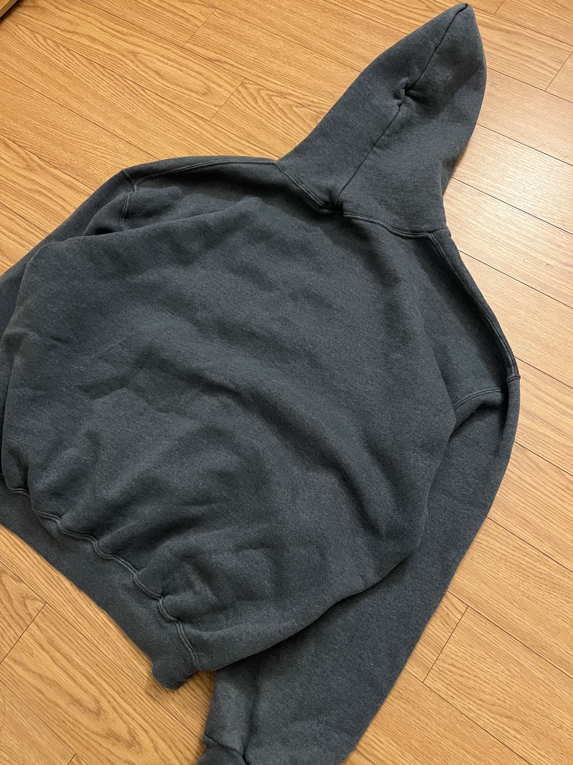 90s 러셀 빈티지 후드 블루그레이 XL 상품이미지5