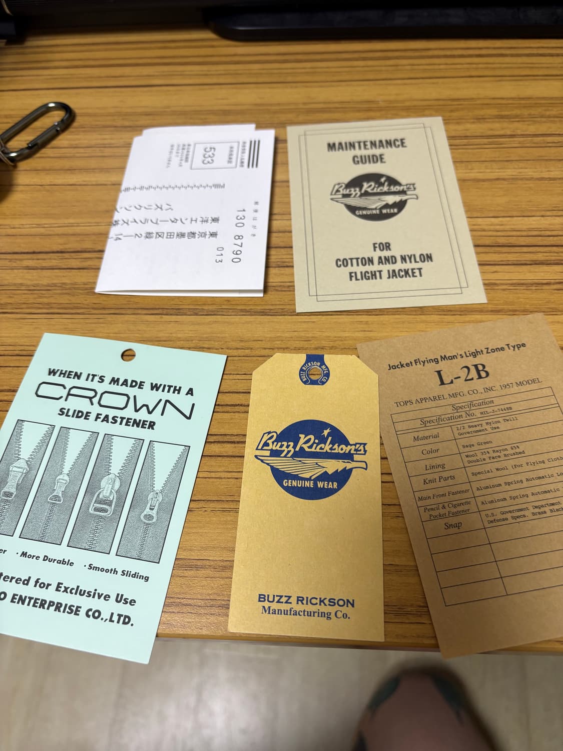 버즈릭슨 L2B 플라이트 자켓 상품이미지5