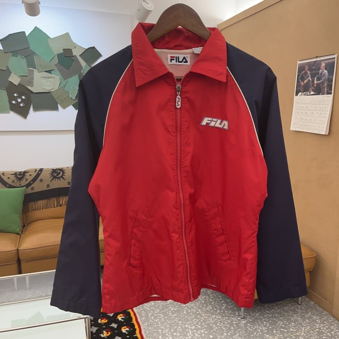 휠라 올드스쿨 스윙톱 레트로 키치로고 바람막이 M C08449 상품이미지3