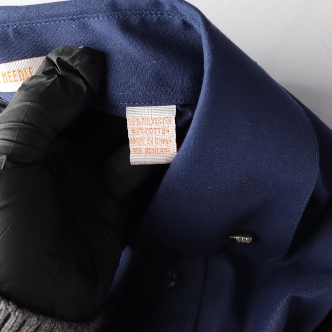 브노 꼰떼 빈티지 네이비 드레스 셔츠 상품이미지6