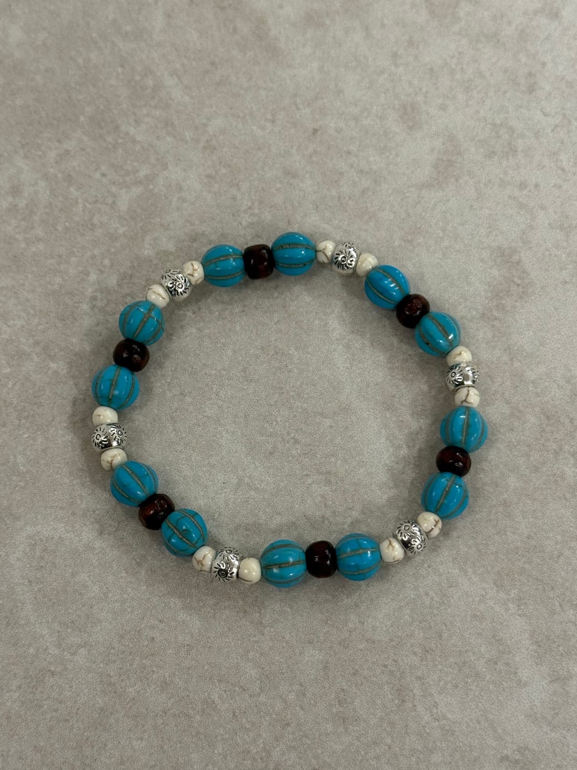 터키석 산호 포인트 팔찌 상품이미지1