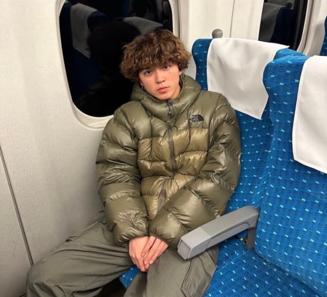 (M)노스페이스 빈티지 아콘 후디 다운 경량패딩 올리브 상품이미지7