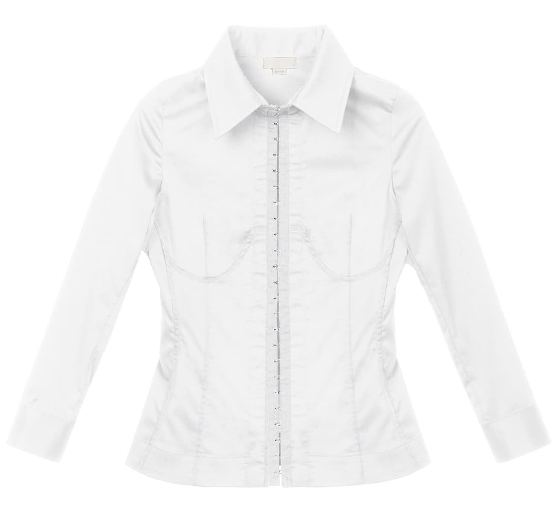 본네 Corset seam shirt (White) 2 size 상품이미지7