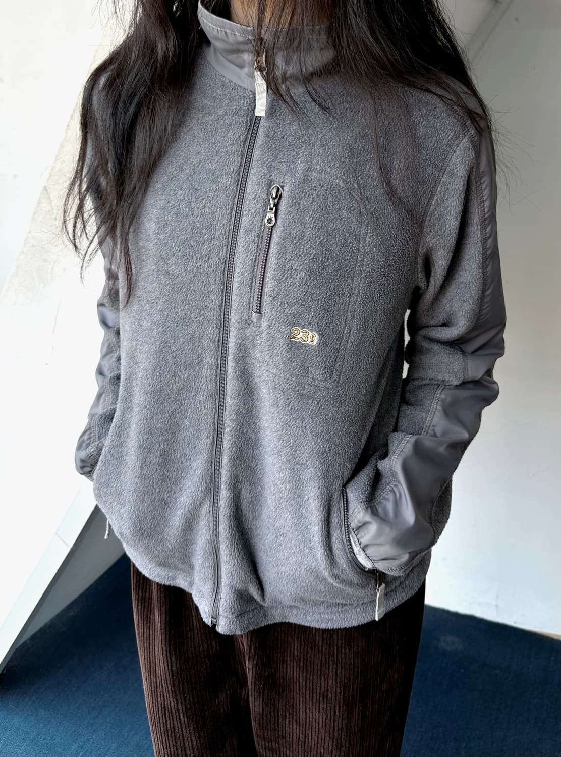 Fleece design zip blouson 상품이미지7