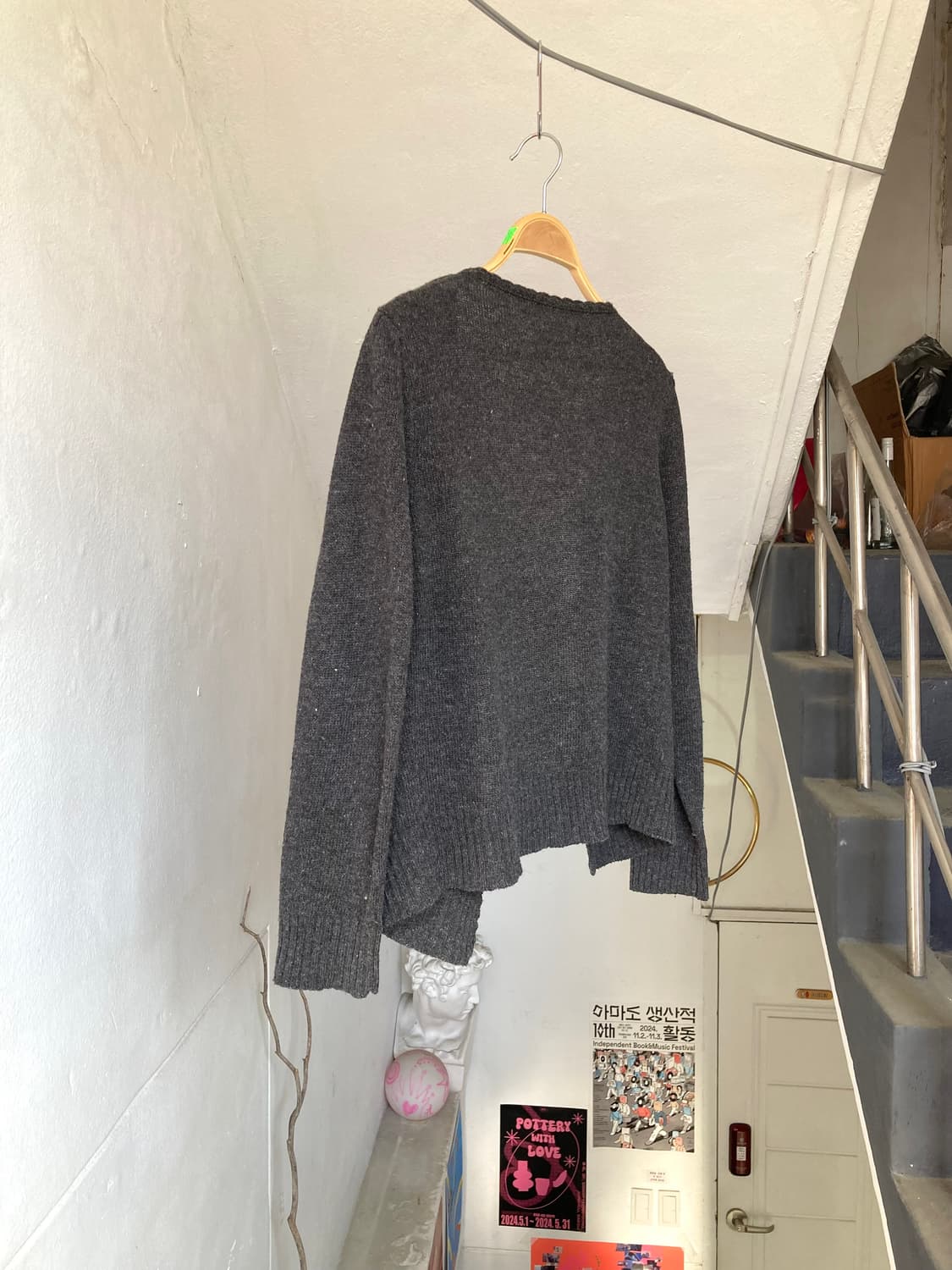 체리 그레이 니트 가디건 상품이미지6