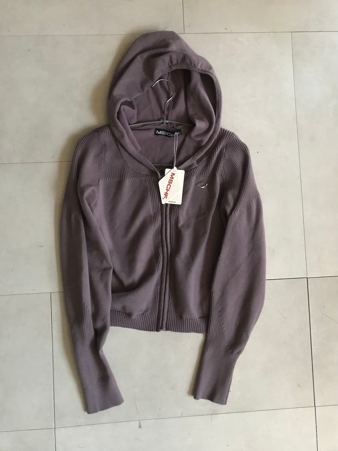 미스치프 로즈브라운 롬버스 니티드 후드집업 상품이미지8